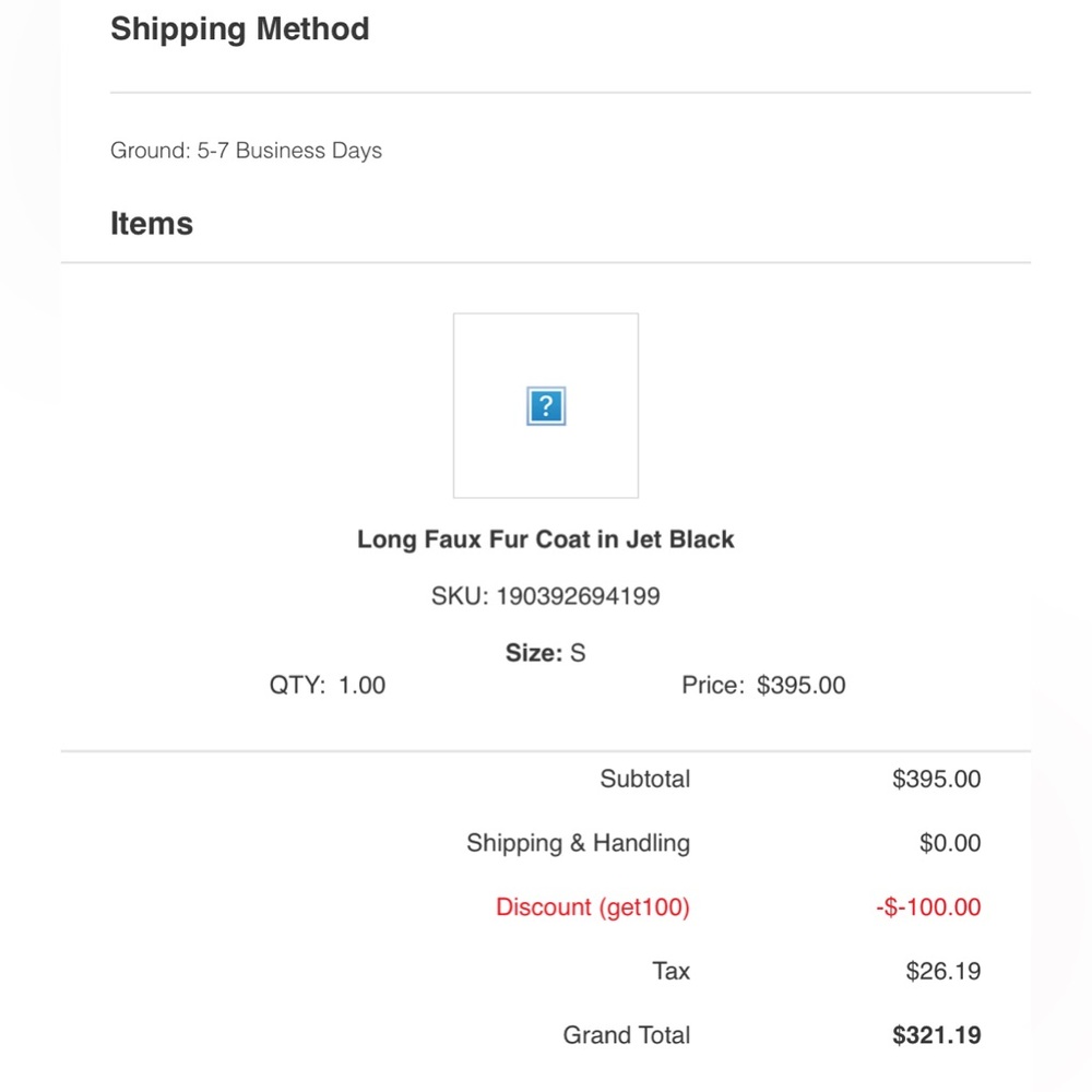 7 For All Mankind Black Faux Fur Coat - Picture 8 of 8